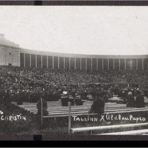 Репетиция Певческого праздника 1933 года: эстрада находится на месте нынешней.