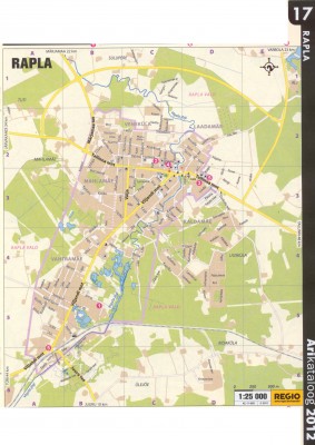 Карта города Рапла 2011 г.