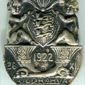 Значок переписчика всеобщей переписи населения 1922 года.