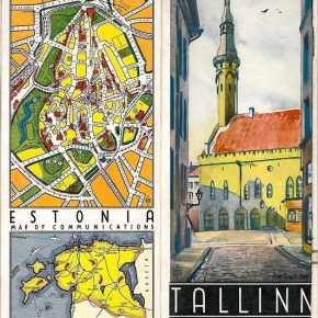 Туристическая брошюра 1933 года, приглашающая туристов посетить Таллинн - "Живописную столицу Эстонии".