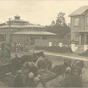 Рынок в Нымме. Фото до 1932 года.
