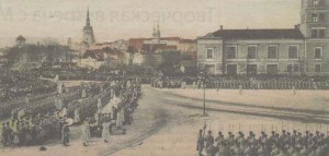 Крещенский парад на Русском рынке.