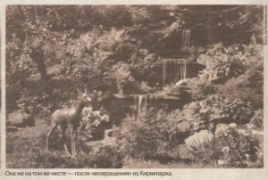 Она же на том же месте — после «возвращения» из Хирвепарка.