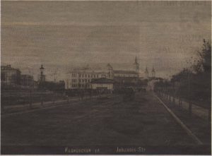 Начальный отрезок Пярнуского шоссе в бытность Ивановской улицей.