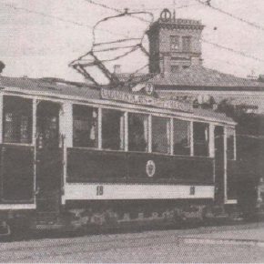 Электрический трамвай, Тартуское шоссе, 1928 год.