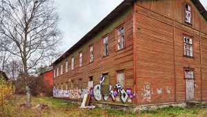 Заброшеные дома на улице Сепа, в районе Копли уже готовые декорации для фильма про зомби © SPUTNIK / ВАДИМ АНЦУПОВ