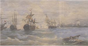 Ревельское морское сражение 2 (13) мая 1790 года. Картина А. Боголюбова.